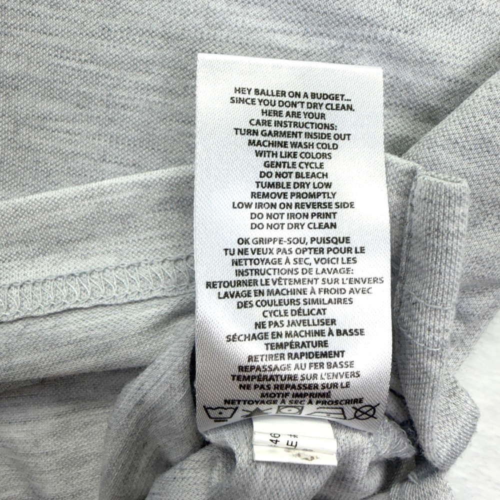 TravisMathew Polo Shirt Mens XL Gray Heathered Stripe Golf Performance Stretch - Picture 9 of 11